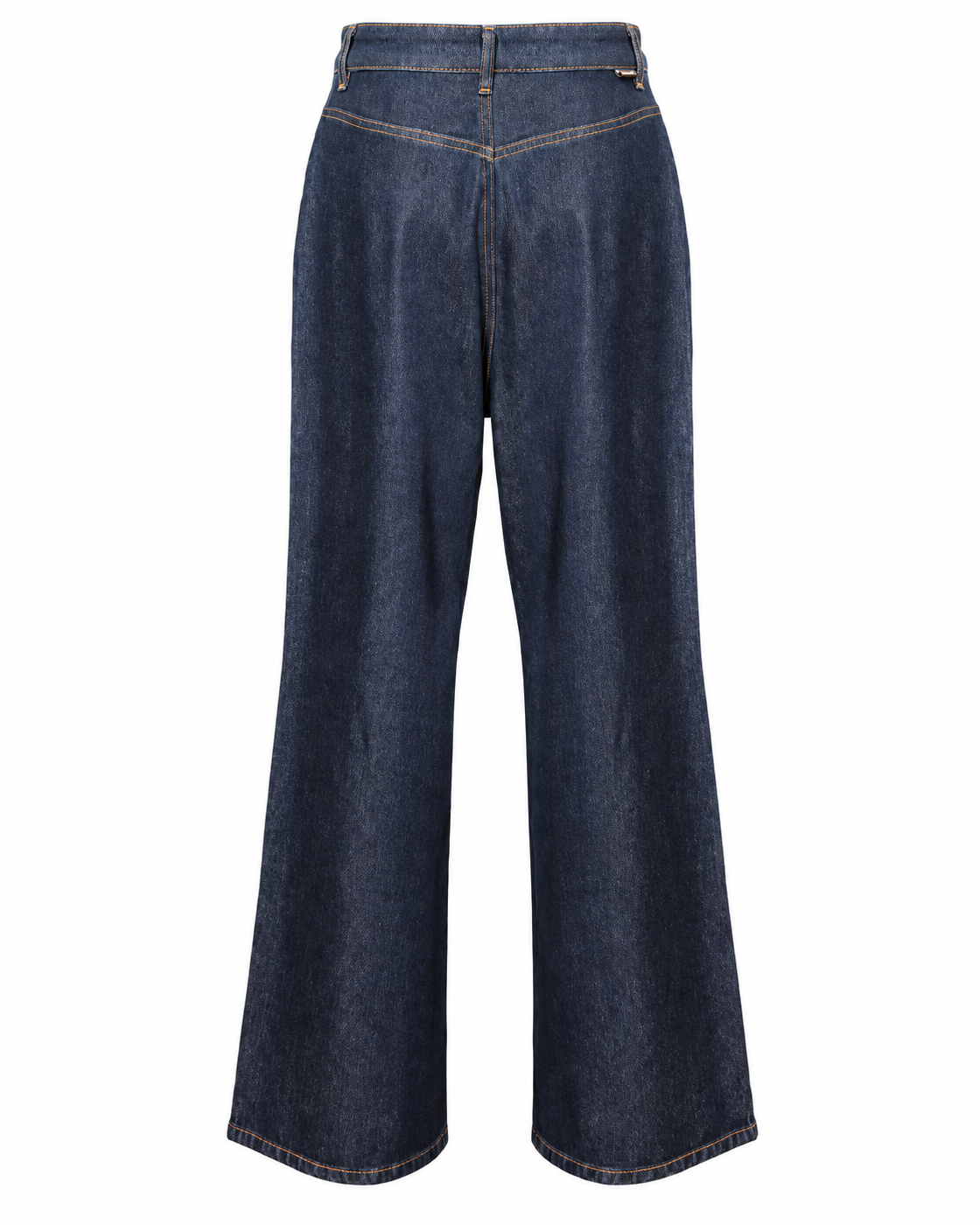 AMOSA – JEANS WIDE LEG CON RICAMI FLOREALI