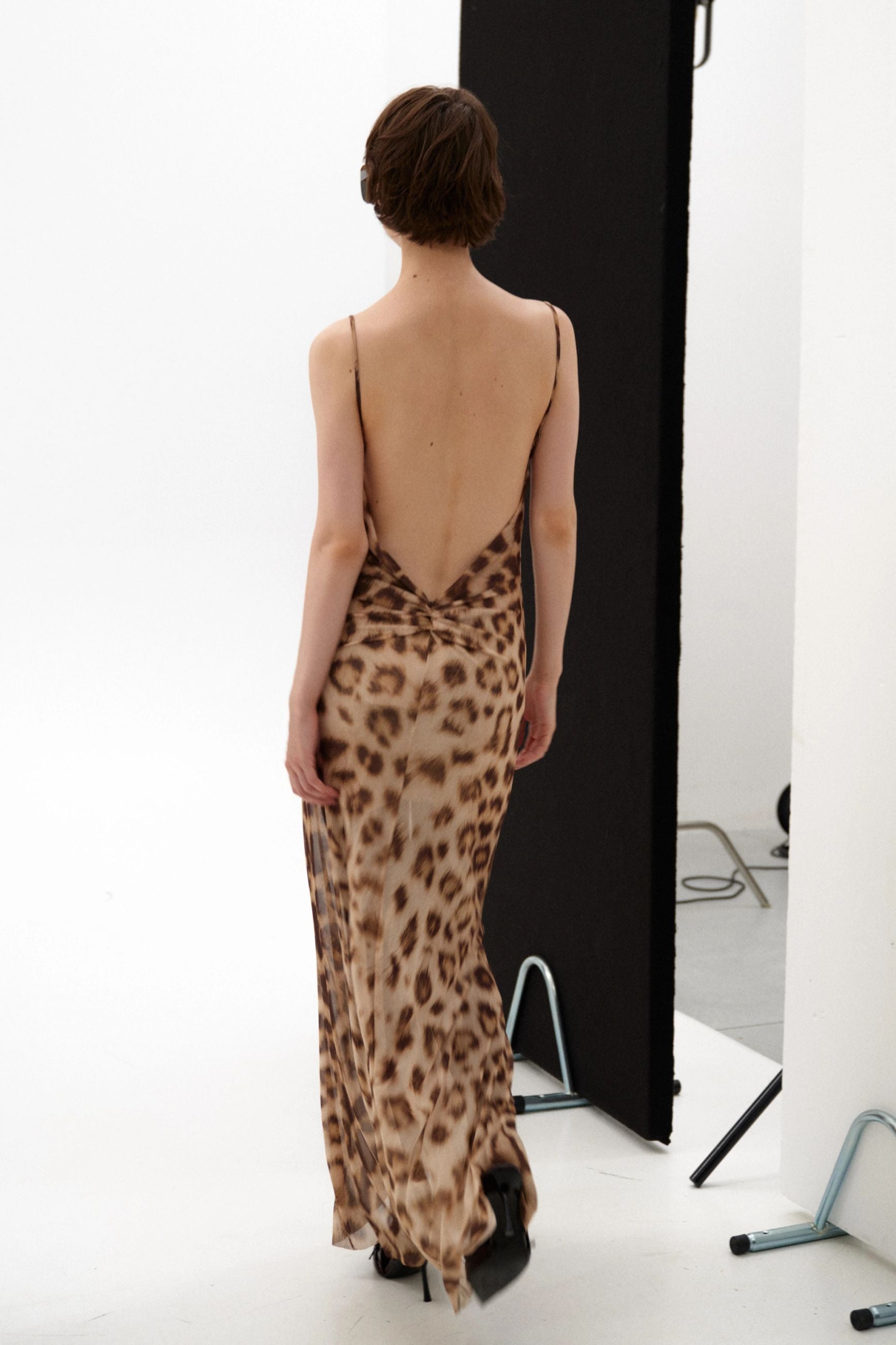 LUMINA ABITO LUNGO MACULATO