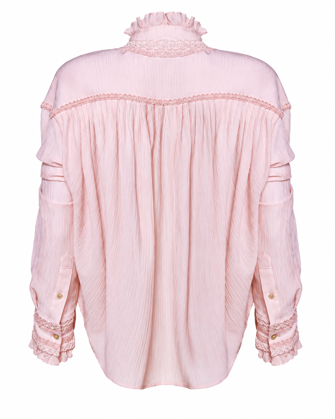 AMOSA – CAMICIA CON COLLO ALTO E DETTAGLI RICAMATI