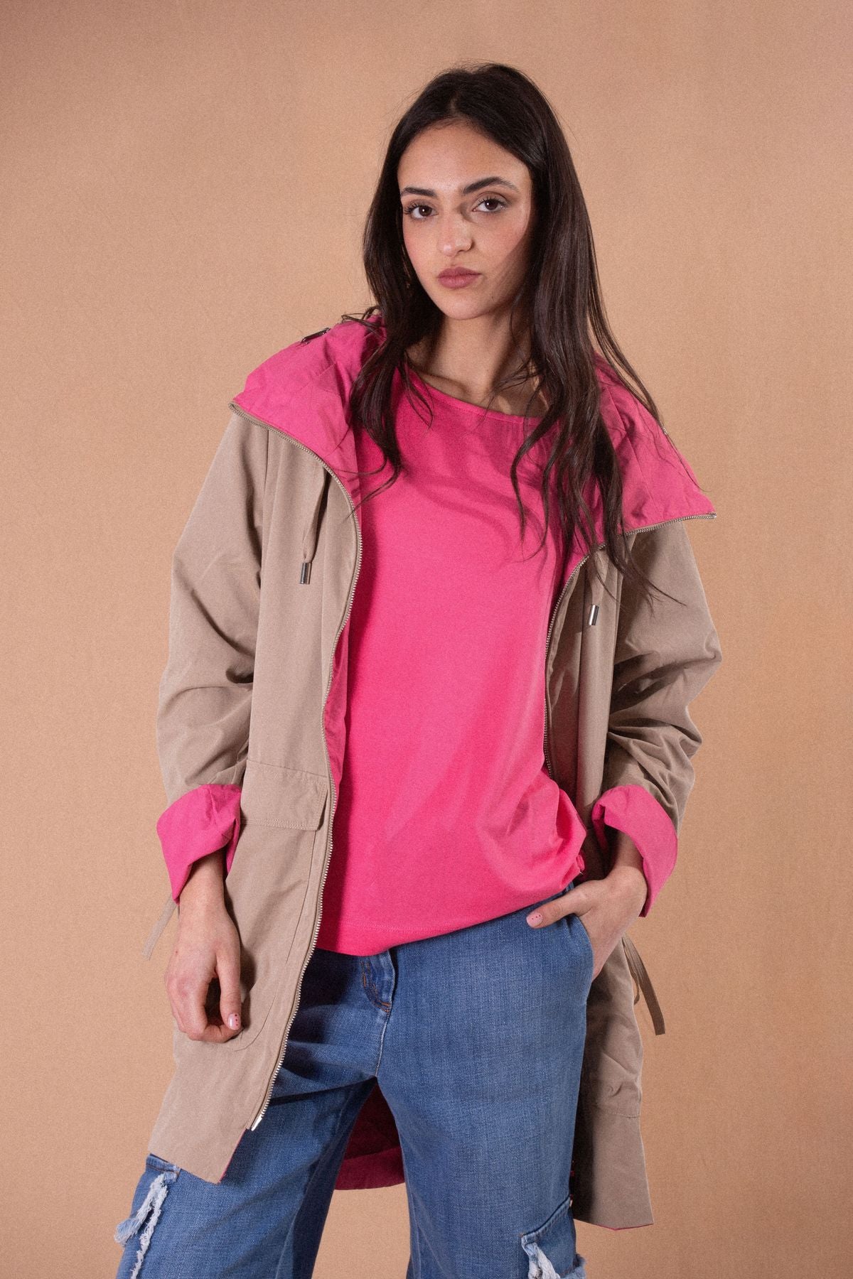 RINO E PELLE CAPPOTTO REVERSIBILE