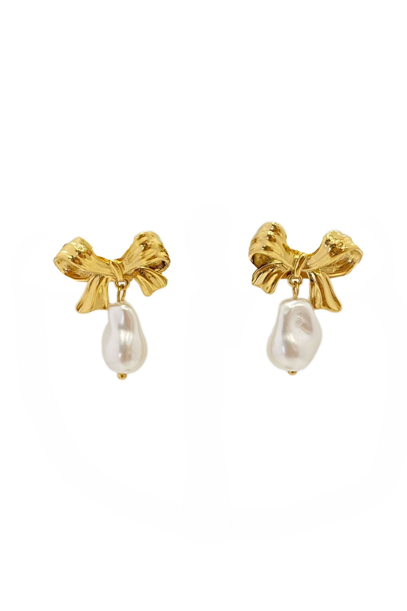 SOSOUD ORECCHINI IN ACCIAIO CON FIOCCO