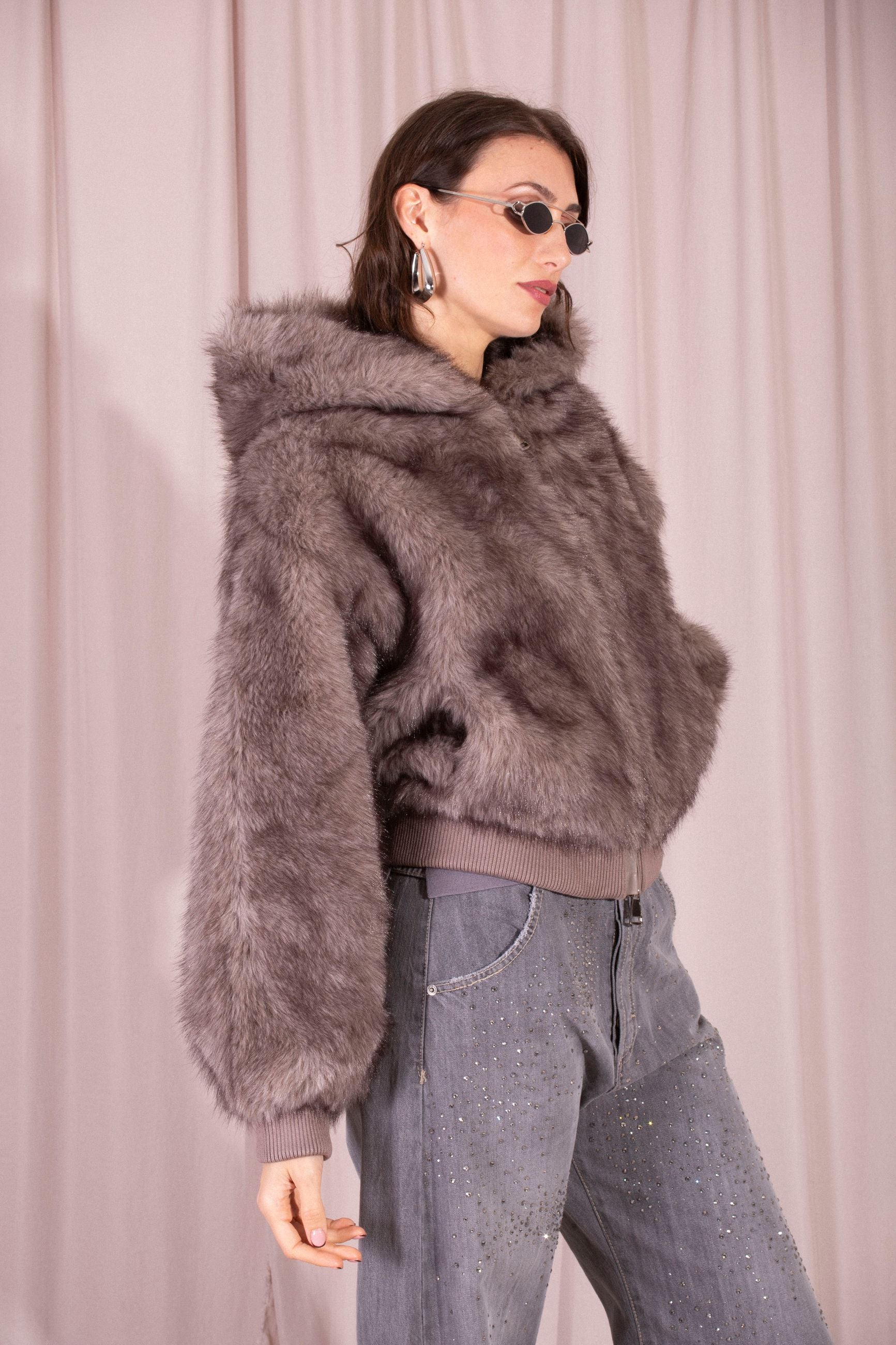 BETTA CORRADI BOMBER CAPPUCCIO