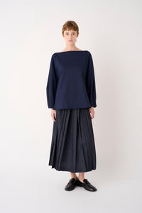 MEIMEIJ – BLUSA AMPIA CON SCOLLO A BARCA