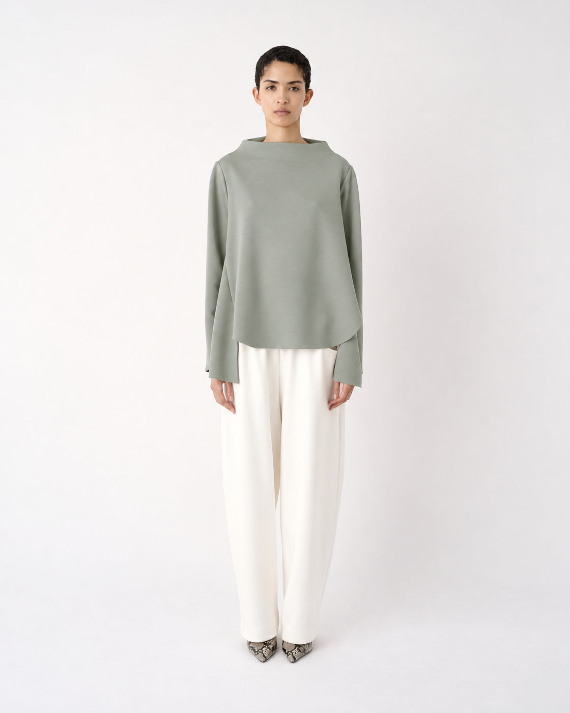MEIMEIJ – BLUSA SVASATA IN TESSUTO SCUBA