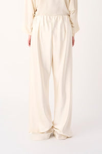 MEIMEIJ – PANTALONE IN RASO STRETCH A GAMBA DRITTA