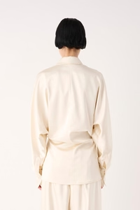 MEIMEIJ – CAMICIA IN RASO STRETCH CON COLLO REVERS