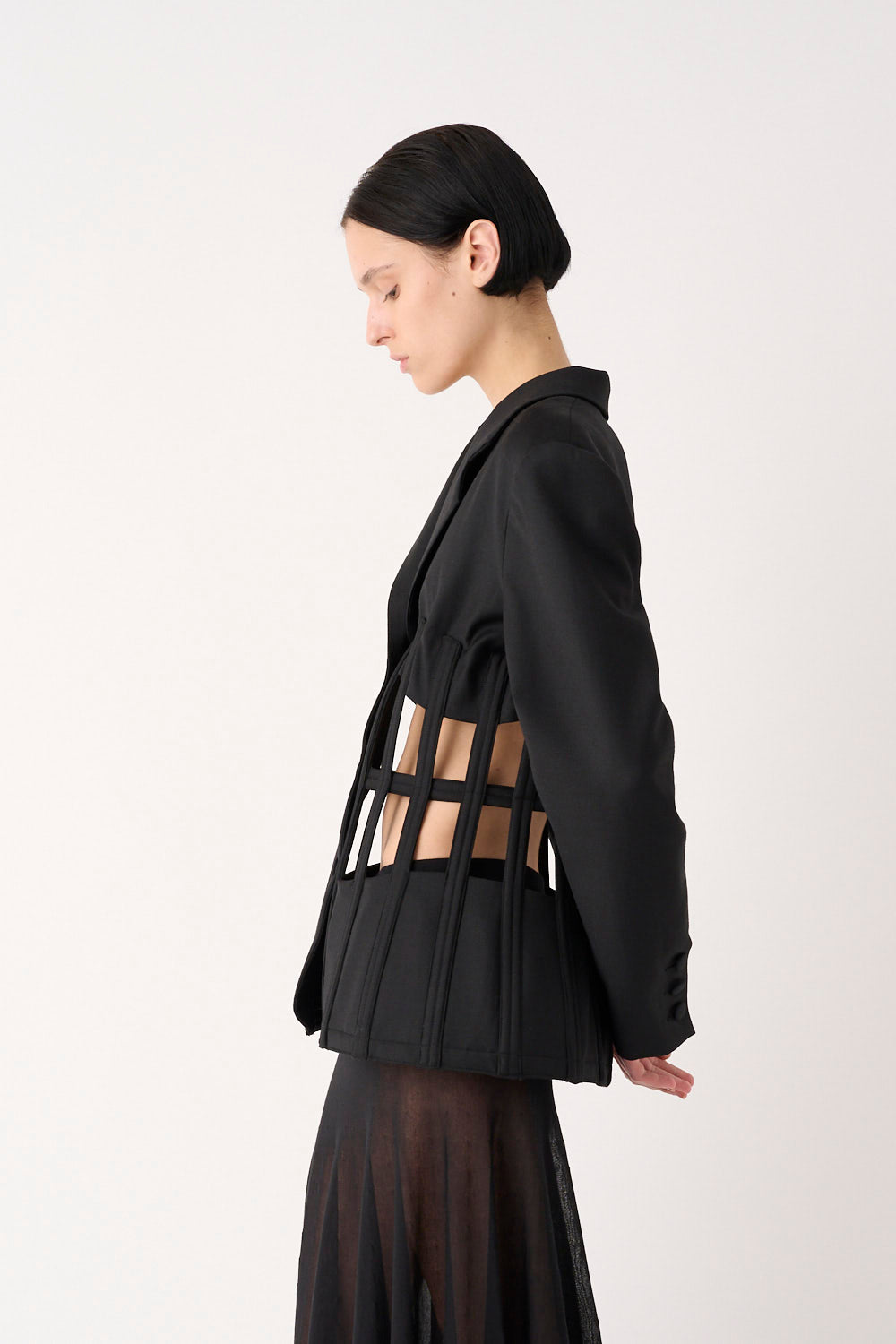 MEIMEIJ – GIACCA BUSTINO CON APERTURE CUT-OUT