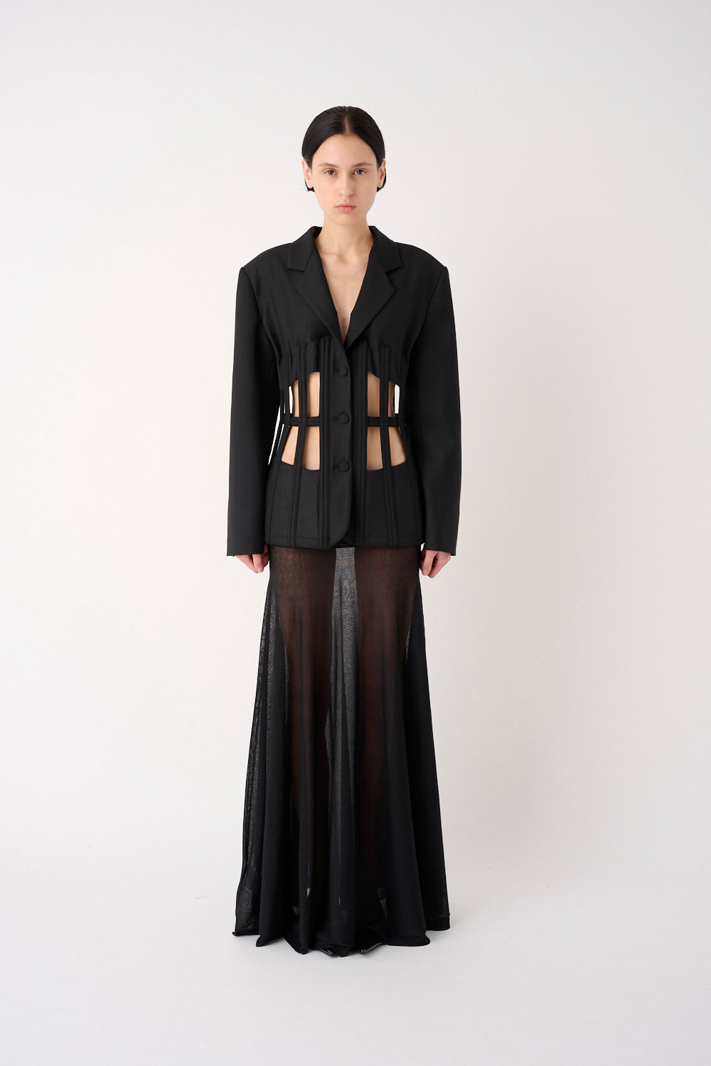 MEIMEIJ – GIACCA BUSTINO CON APERTURE CUT-OUT