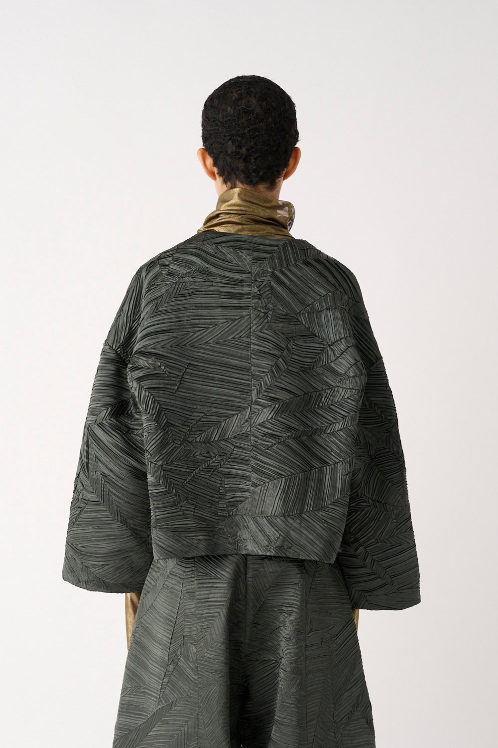MEIMEIJ – GIACCA GIROCOLLO JACQUARD CON TASCHE APPLICATE