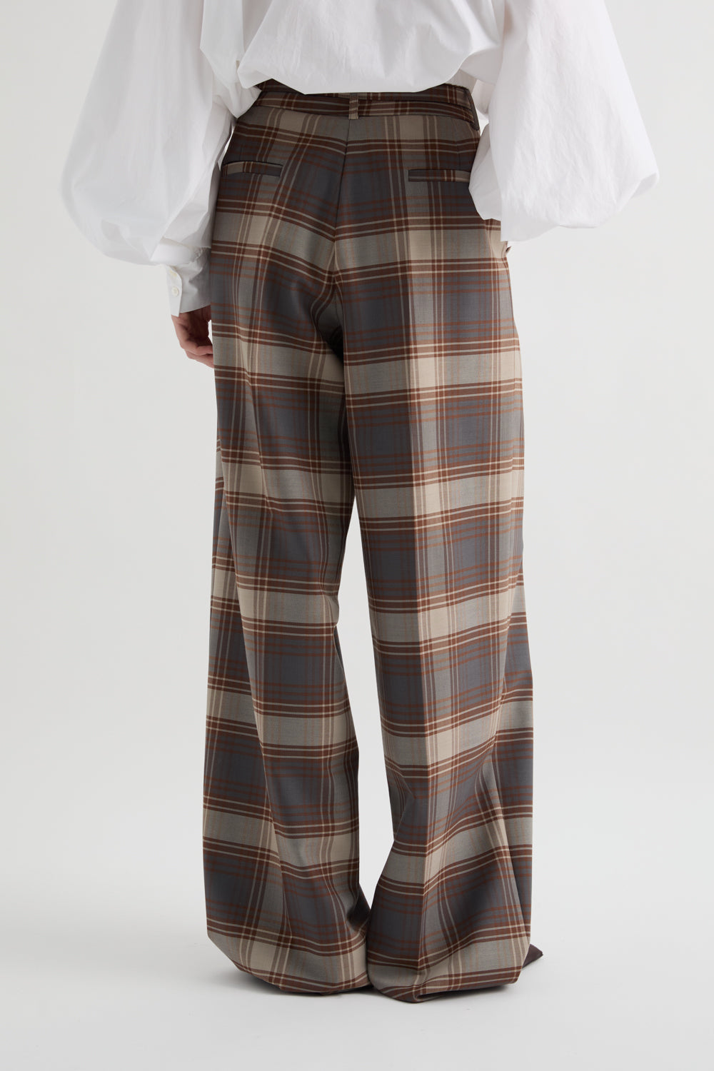 MEIMEIJ – PANTALONE PALAZZO CHECK