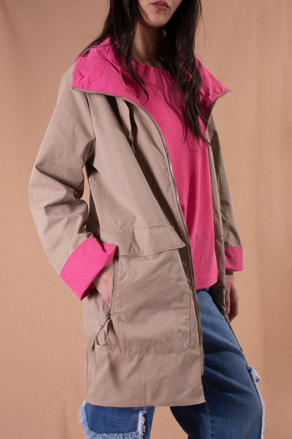 RINO E PELLE CAPPOTTO REVERSIBILE