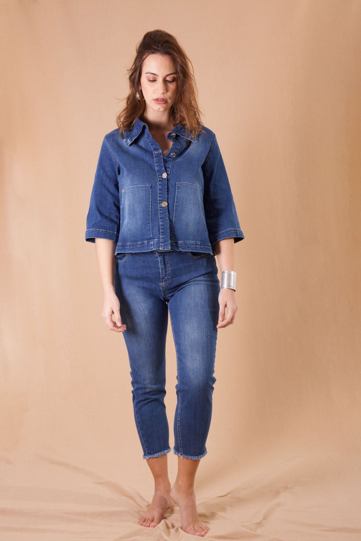 MORE DENIM 7/8 CON FRANGINA