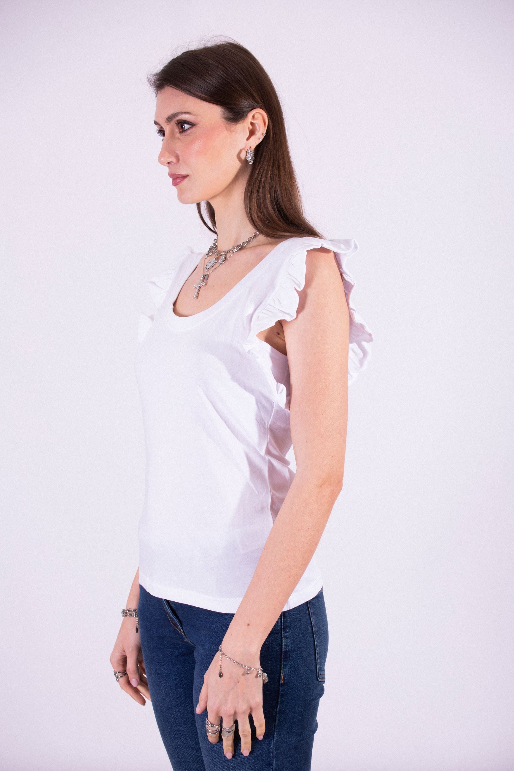 SILVIAN HEACH SCOOP NECK T-SHIRT