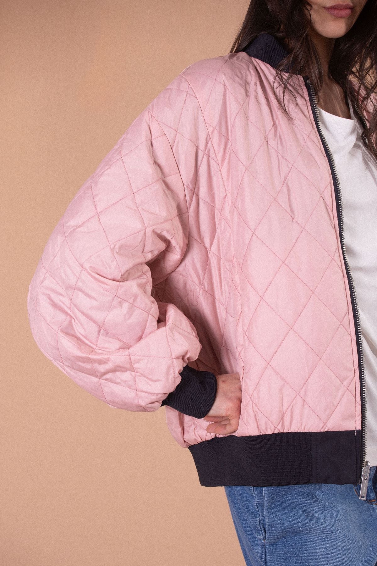 RINO E PELLE BOMBER JACKET REVERSIBILE
