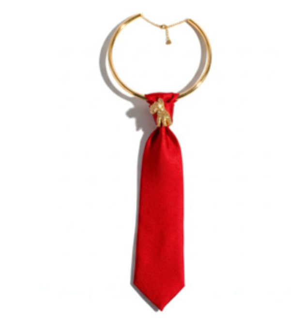 NYSIA CRAVATTA TEDDY GOLD