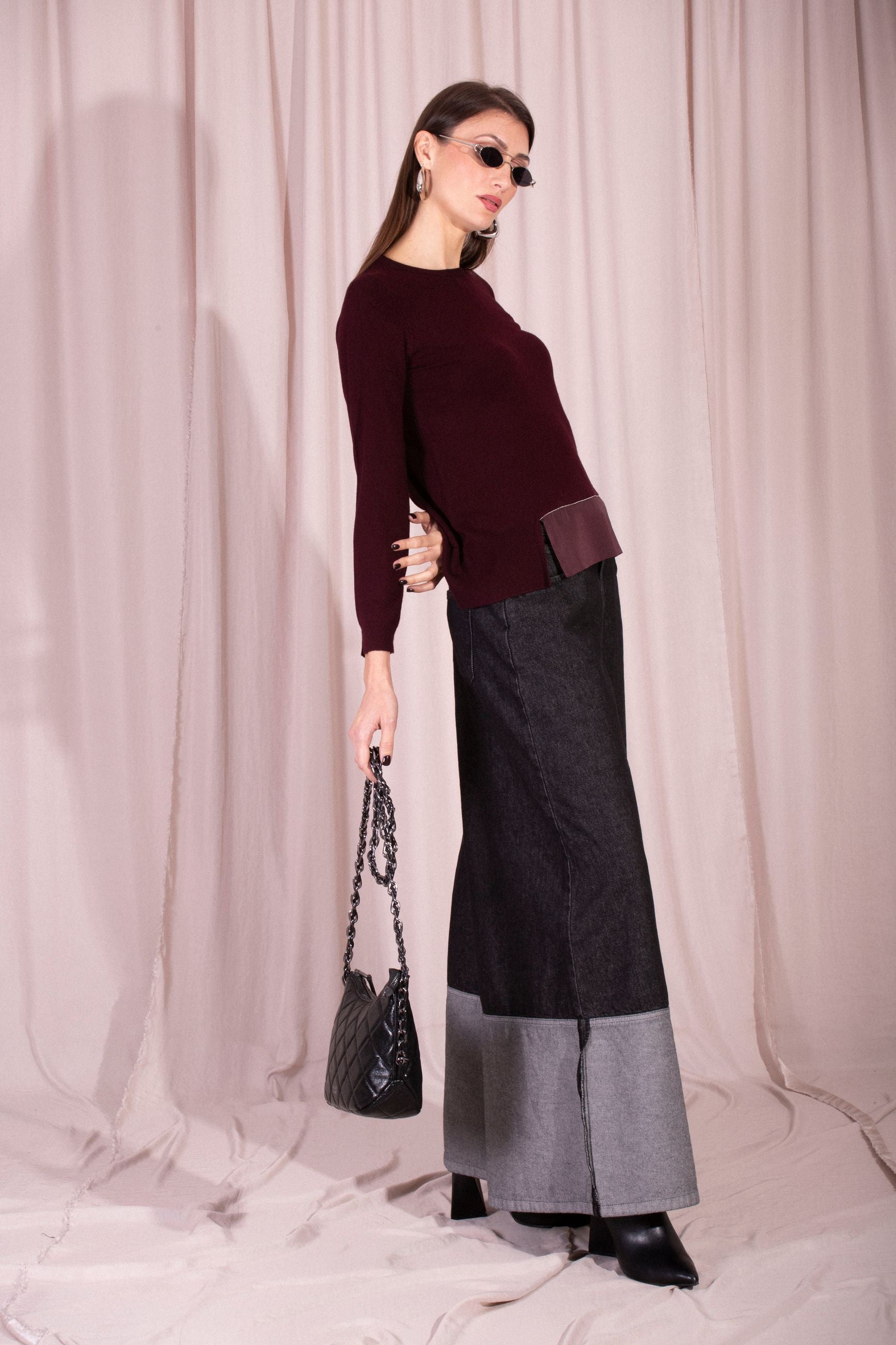 SOKO NI INAI DENIM CON RISVOLTONE