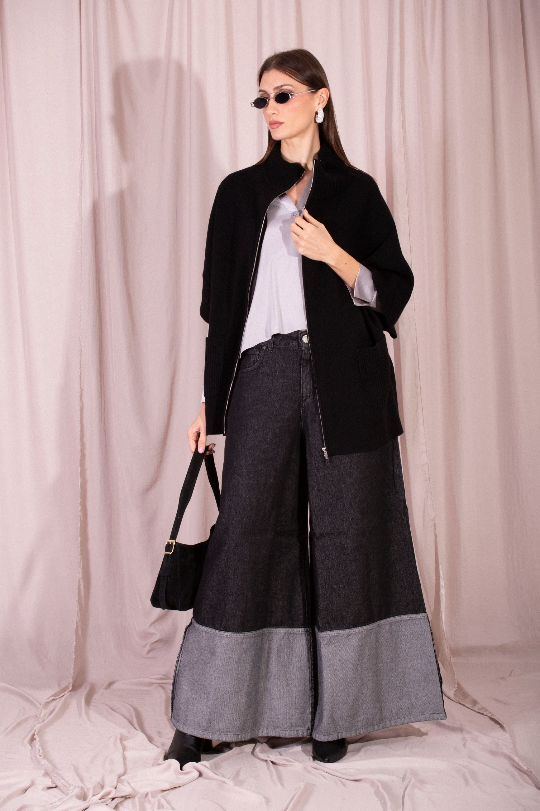 MAIDA MILA PONCHO CON ZIP