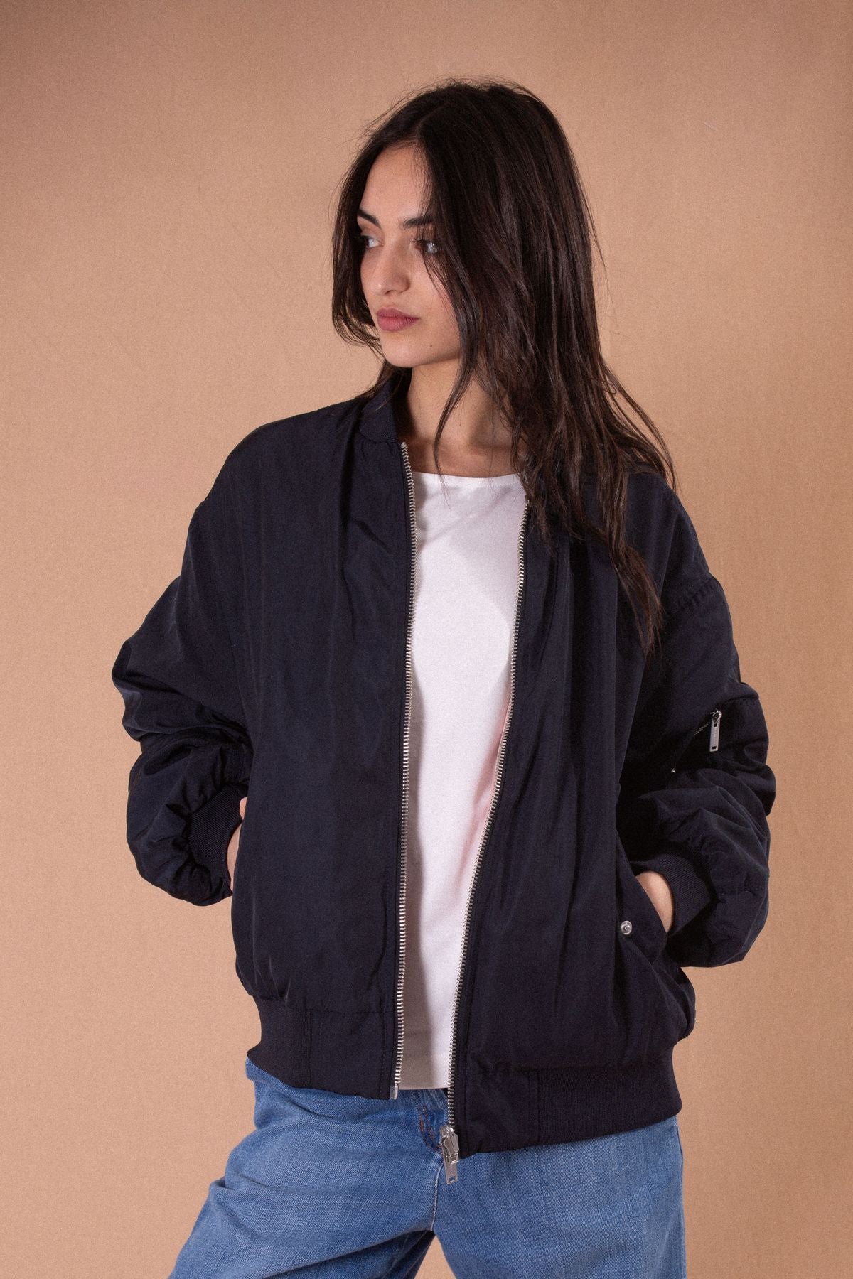 RINO E PELLE BOMBER JACKET REVERSIBILE