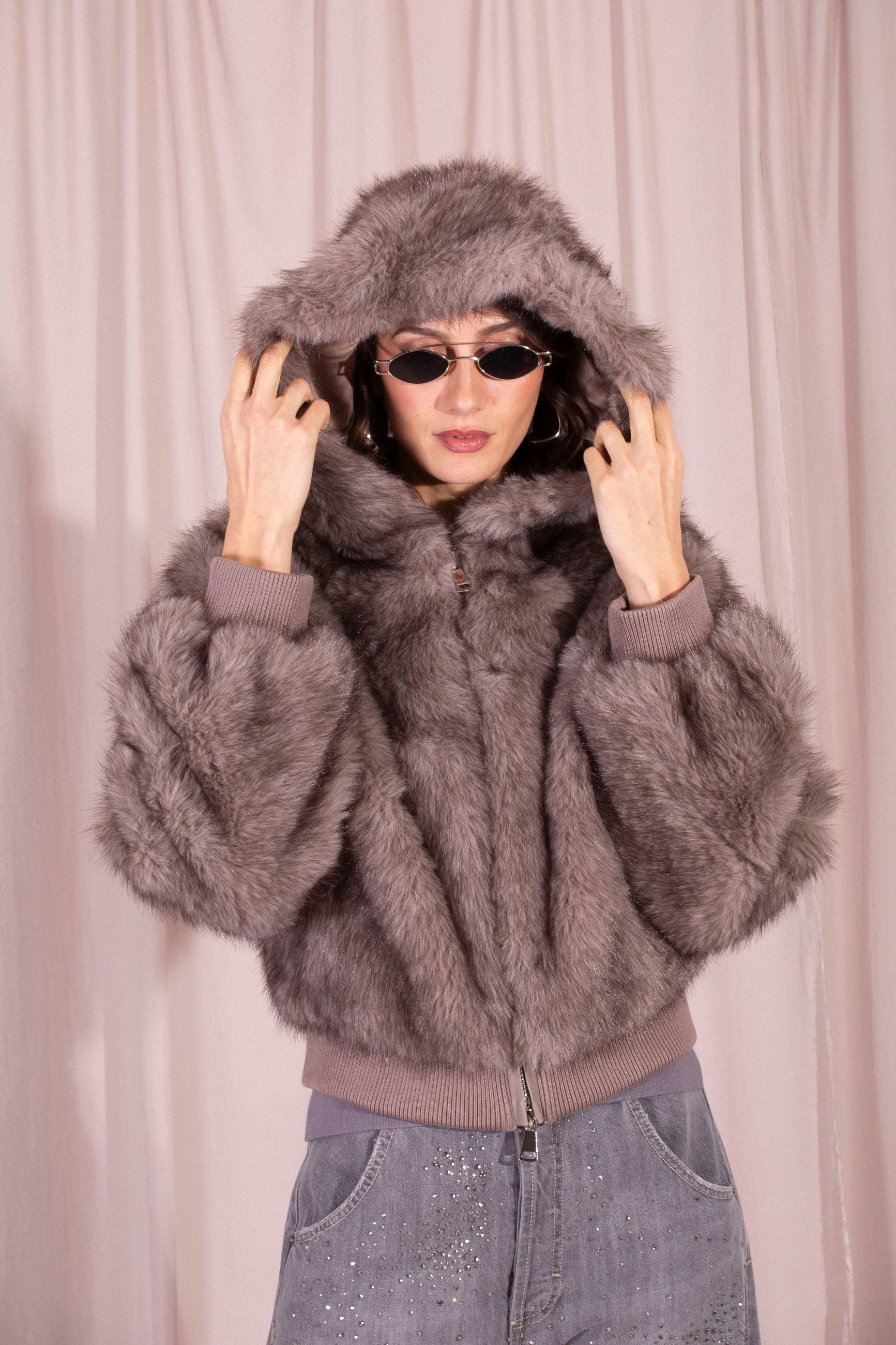 BETTA CORRADI BOMBER CAPPUCCIO