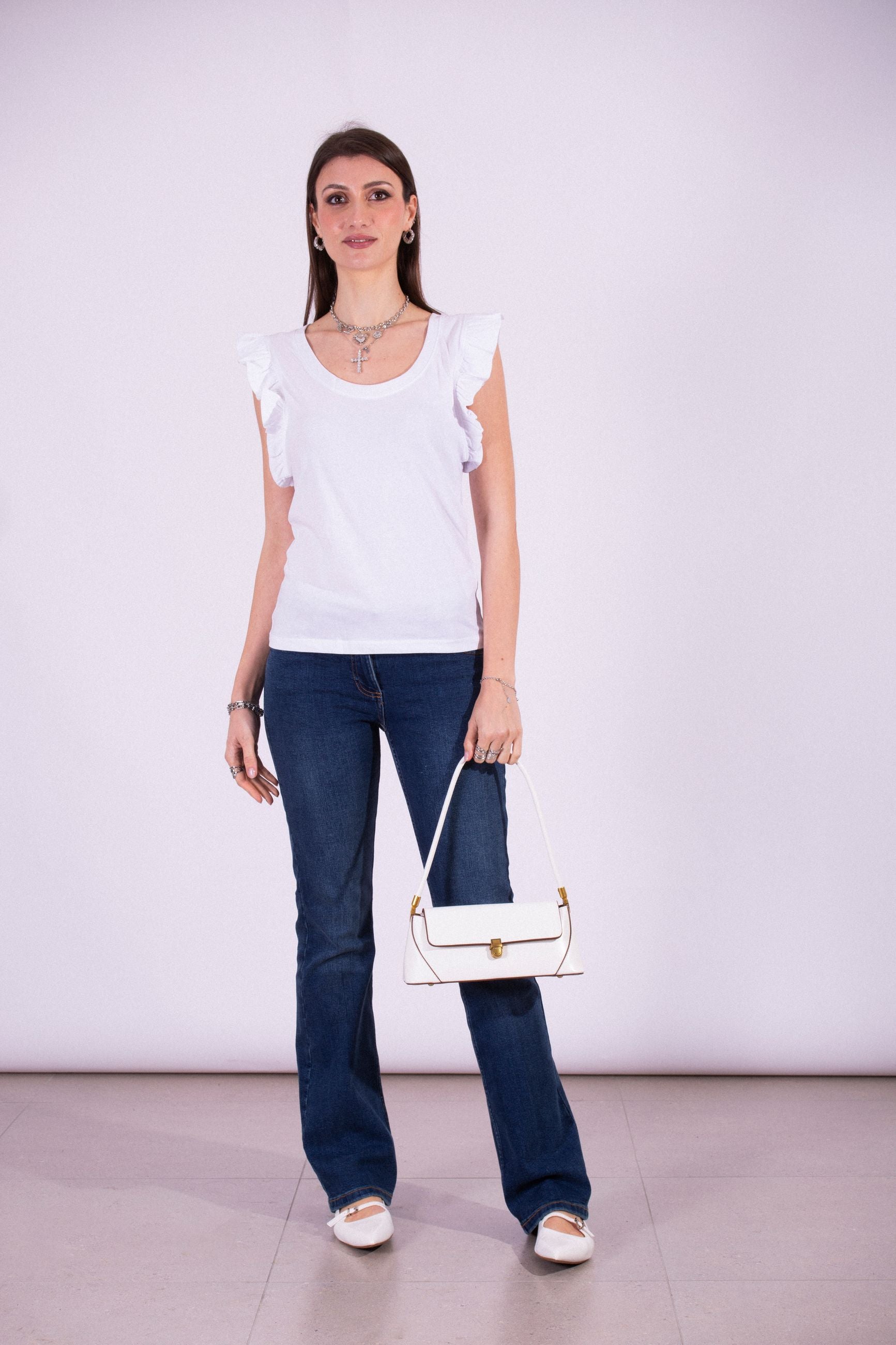 SILVIAN HEACH SCOOP NECK T-SHIRT