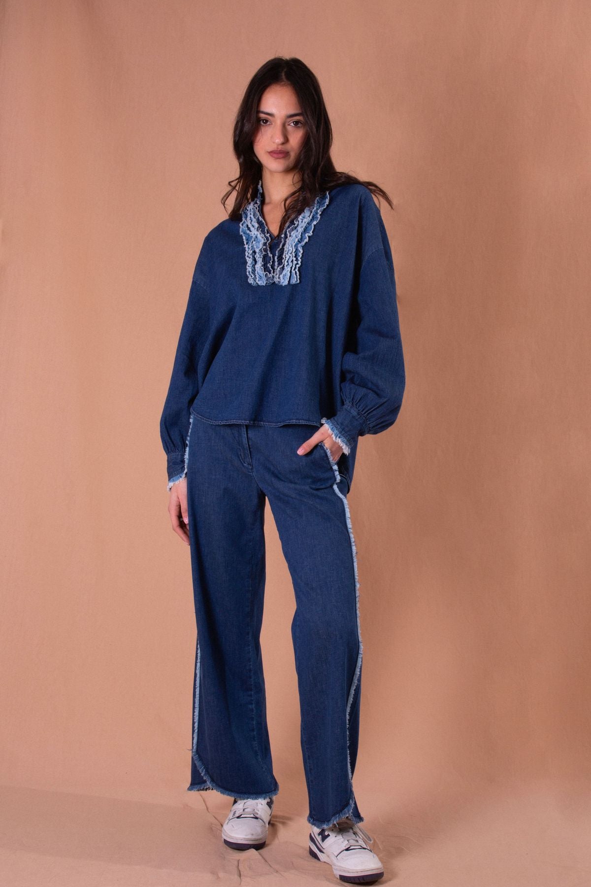 SHAFT MARYLAND DENIM SILK