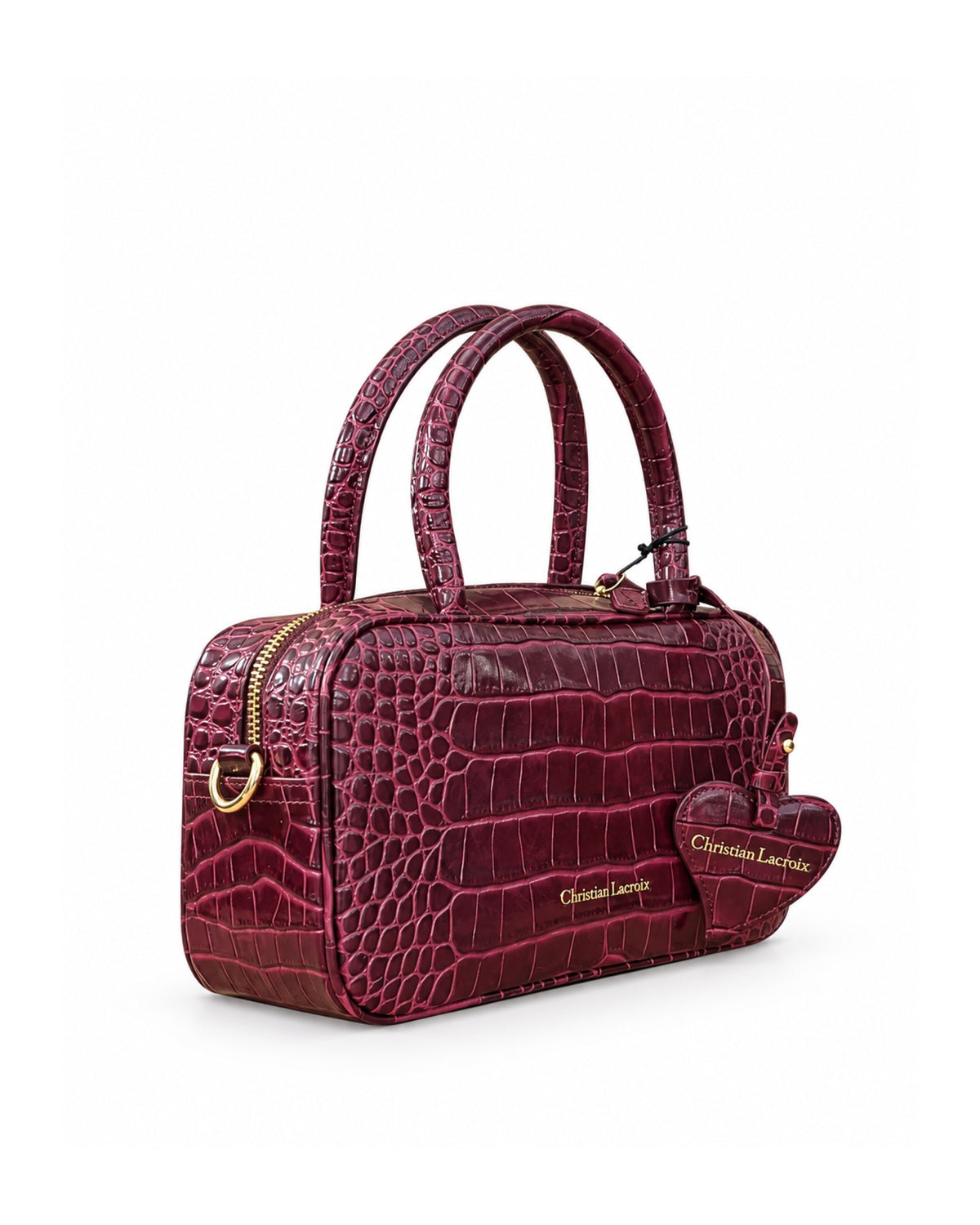 CHRISTIAN LACROIX – BORSA ZOÉ IN PELLE STAMPA COCCO