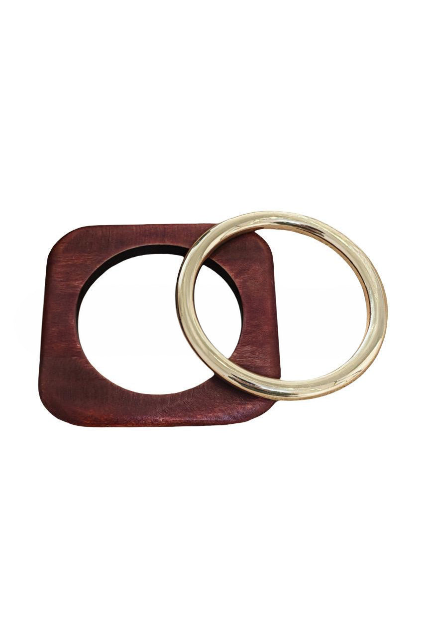 SOSOUD BRACCIALE IN ACCIAIO E LEGNO