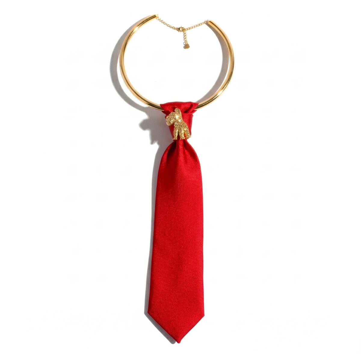 NYSIA CRAVATTA TEDDY GOLD