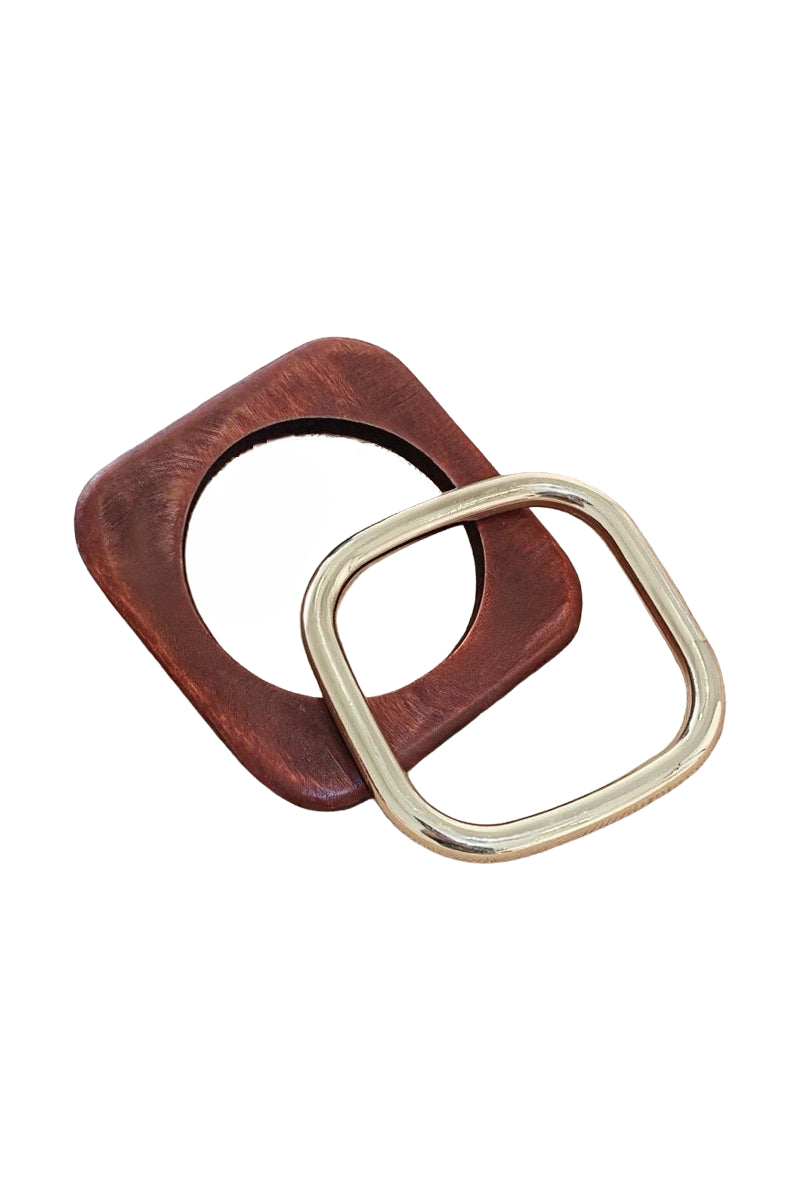 SOSOUD BRACCIALE IN ACCIAIO E LEGNO
