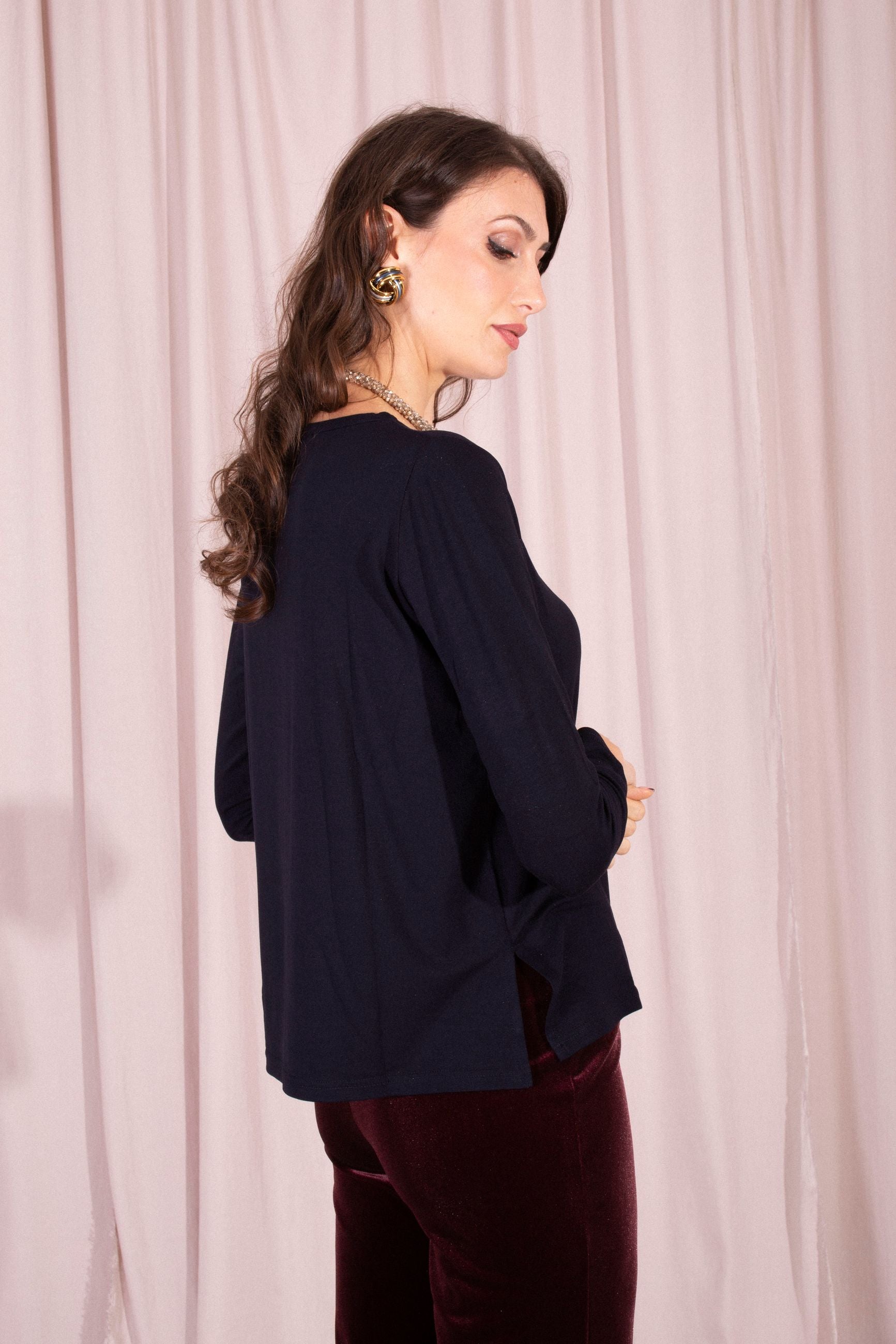 MAIDA MILA MAGLIA CON SPACCHI