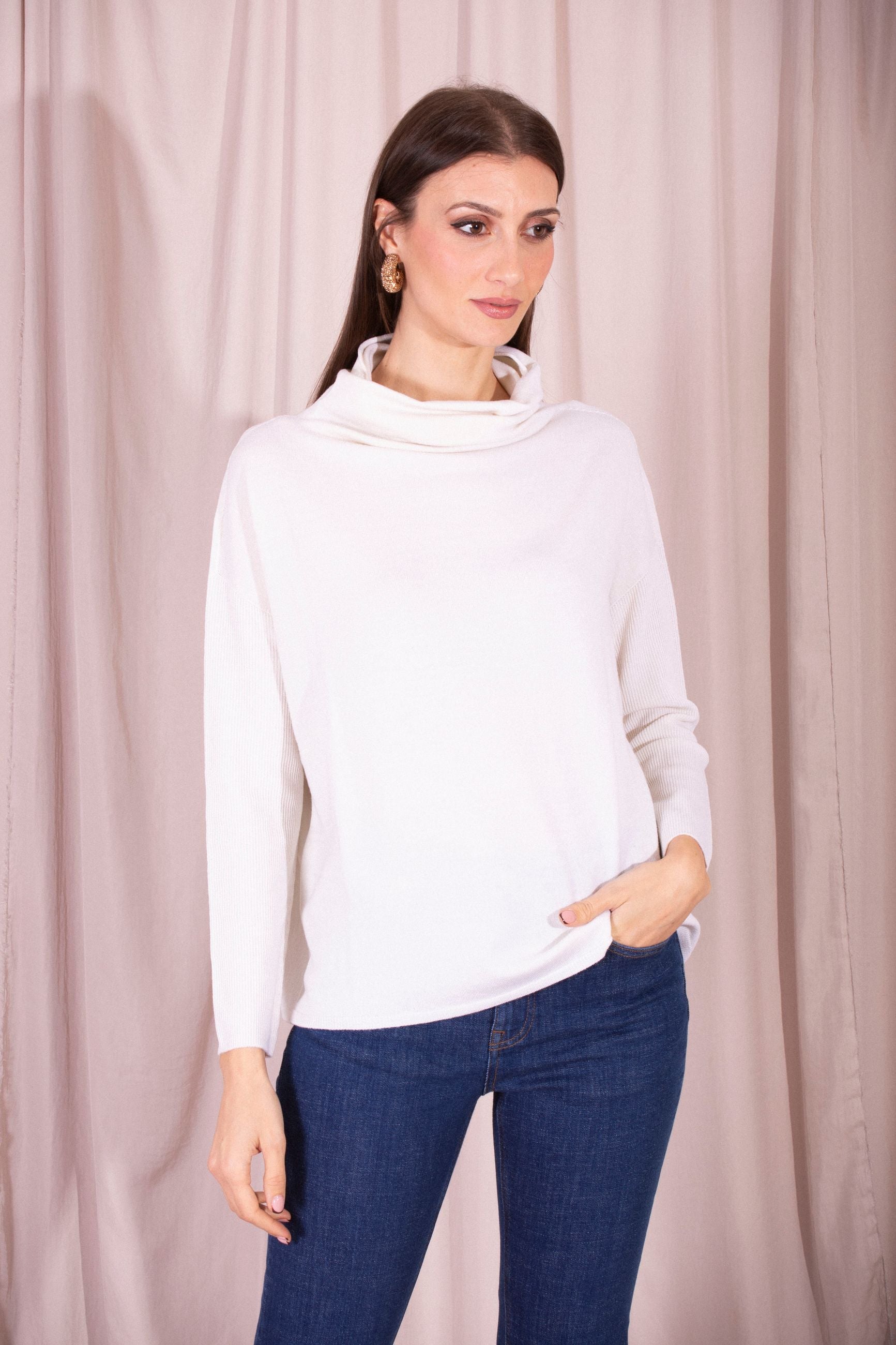 MAIDA MILA MAGLIA COLLO A CRATERE