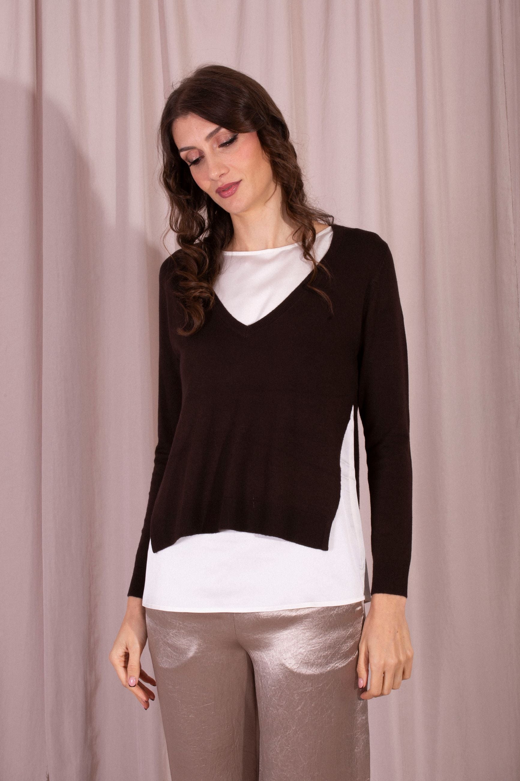 MAIDA MILA MAGLIA CON BLUSA