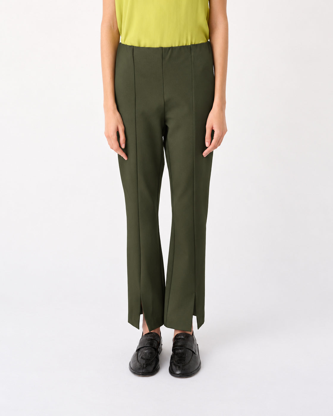 MEIMEIJ – PANTALONE SKINNY CON SPACCHI SUL DAVANTI
