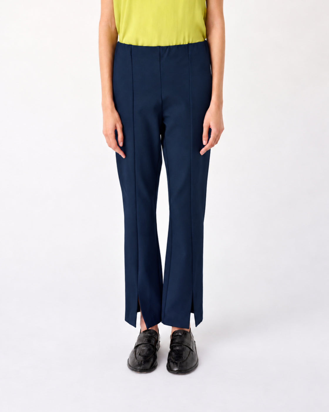 MEIMEIJ – PANTALONE SKINNY CON SPACCHI SUL DAVANTI