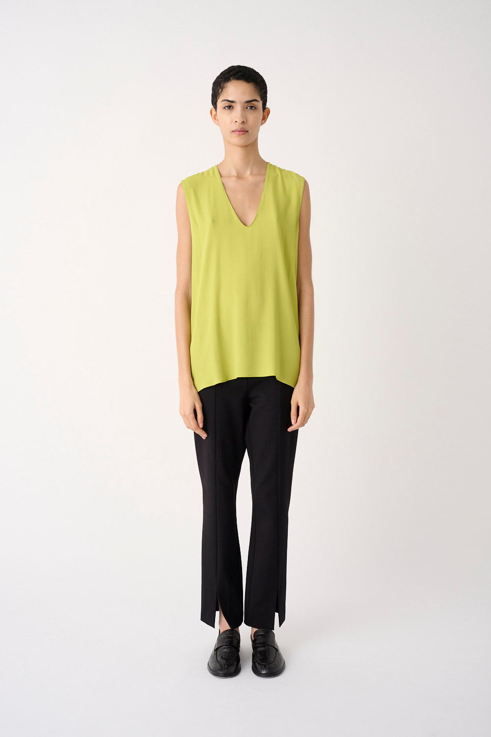 MEIMEIJ – PANTALONE SKINNY CON SPACCHI SUL DAVANTI