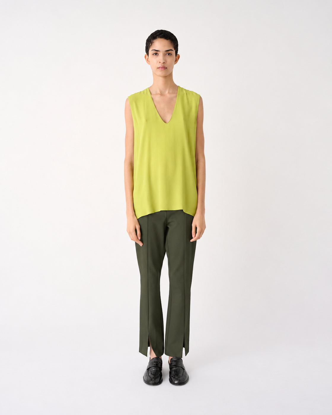 MEIMEIJ – PANTALONE SKINNY CON SPACCHI SUL DAVANTI