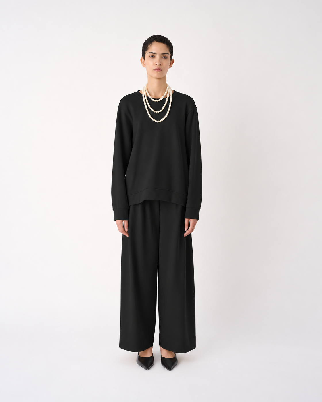 MEIMEIJ – GILET LUNGO OVERSIZE IN FELPA DI COTONE CON TASCHE IN TAFFETÀ