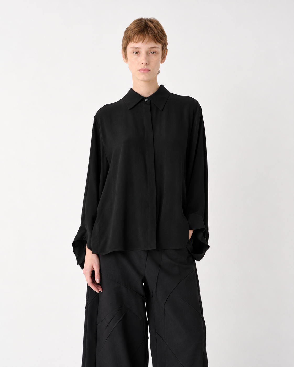 MEIMEIJ – CAMICIA IN CRÊPE MISTO SETA