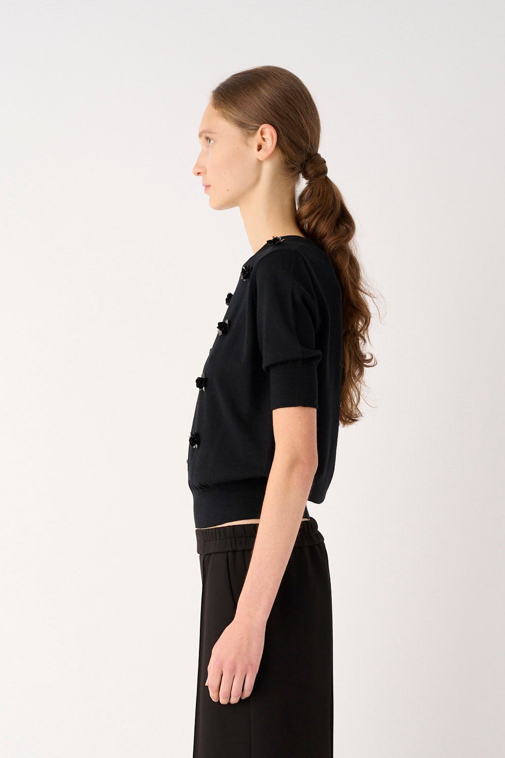 MEIMEIJ – MAGLIA IN PURA LANA CON APPLICAZIONI