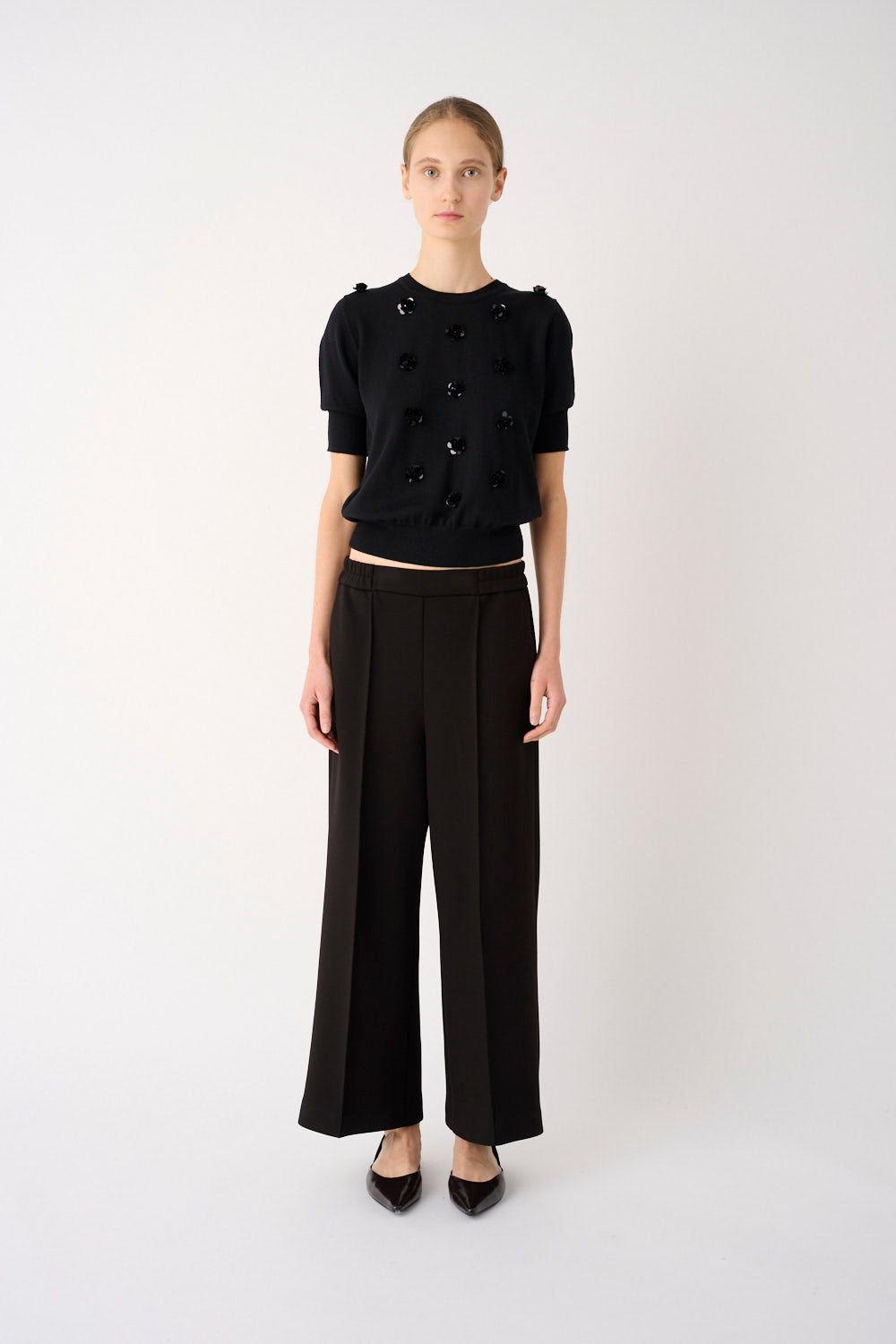 MEIMEIJ – MAGLIA IN PURA LANA CON APPLICAZIONI