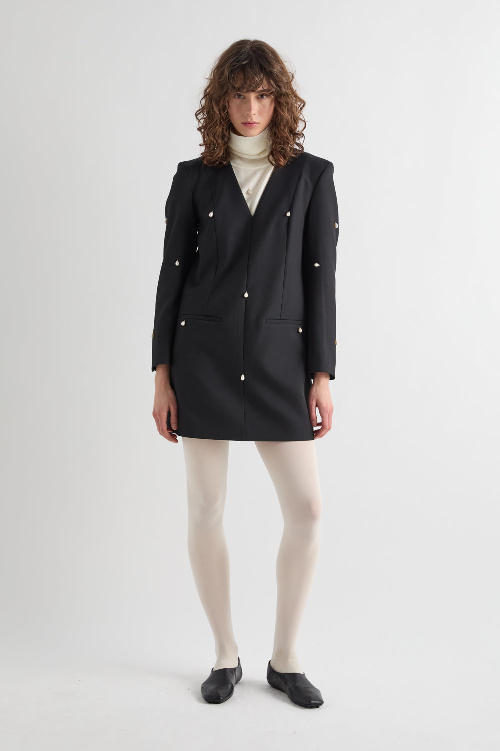 MEIMEIJ – ABITO BLAZER CON APPLICAZIONI GIOIELLO
