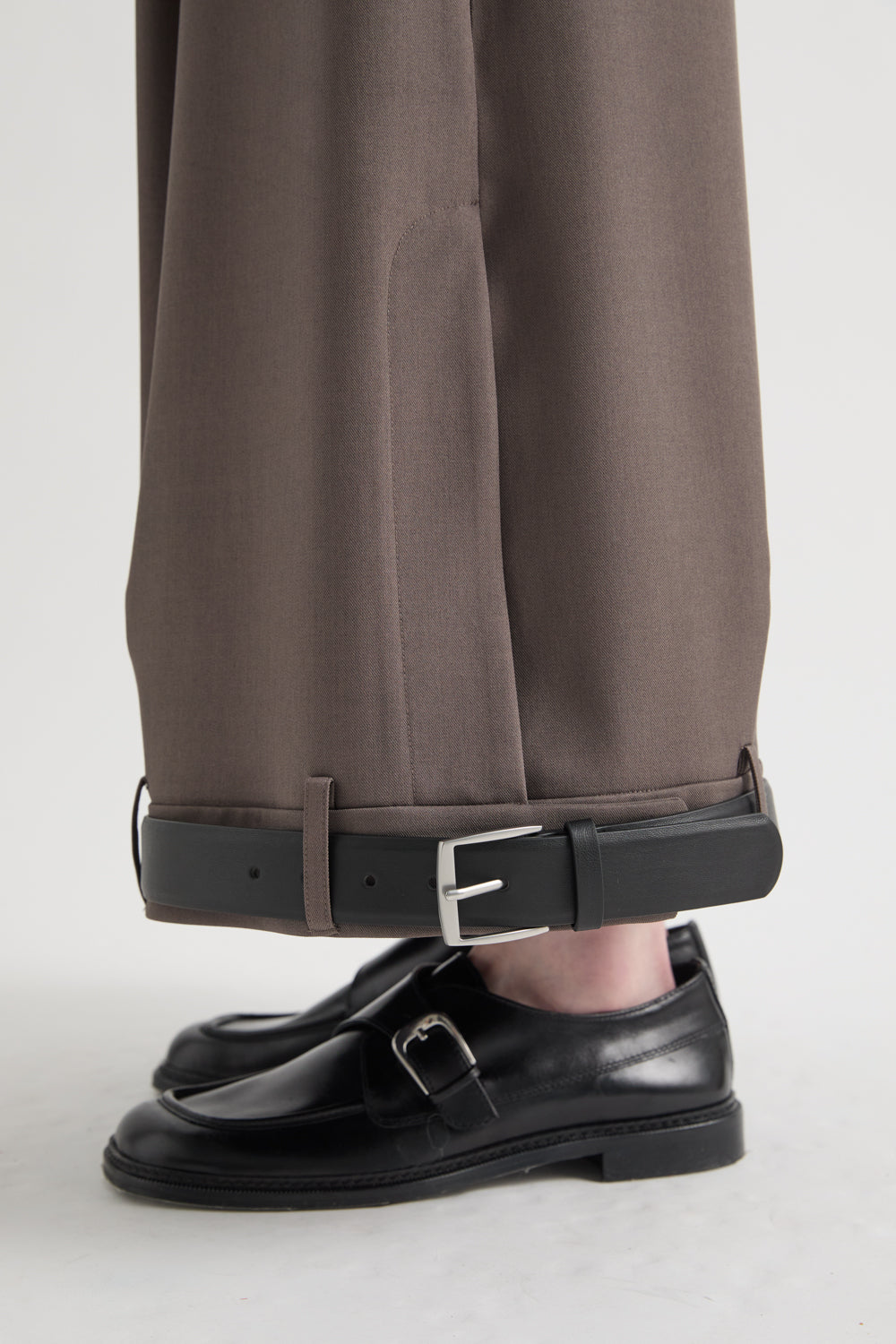 MEIMEIJ – PANTALONE WIDE LEG CON CINTURINI AL FONDO