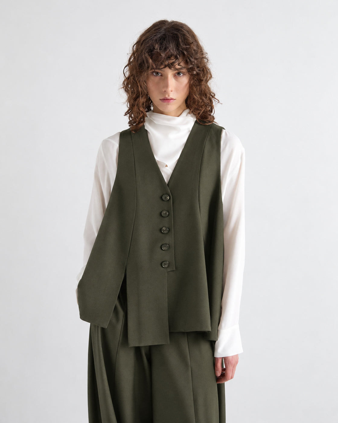 MEIMEIJ – GILET SARTORIALE ASIMMETRICO