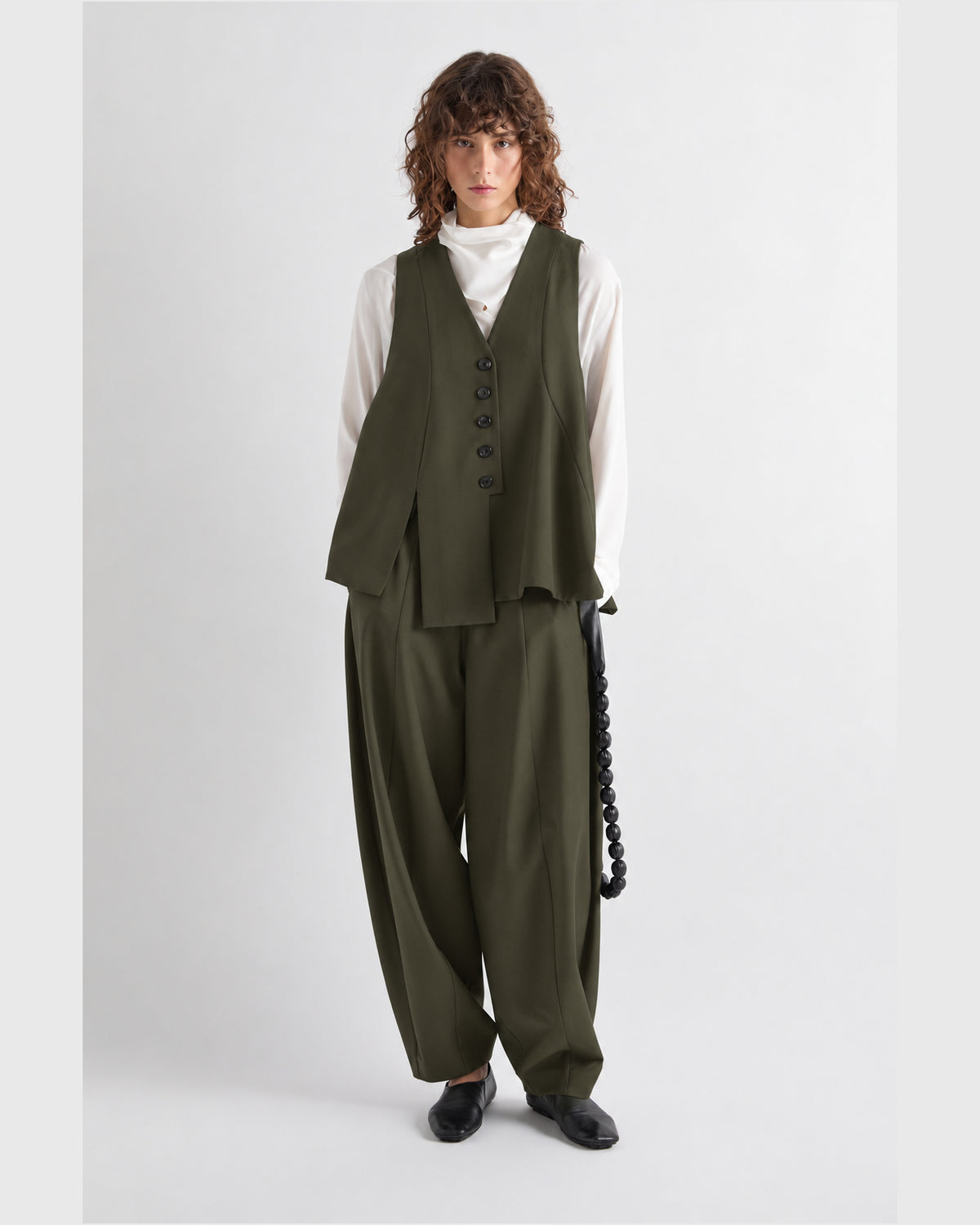MEIMEIJ – GILET SARTORIALE ASIMMETRICO