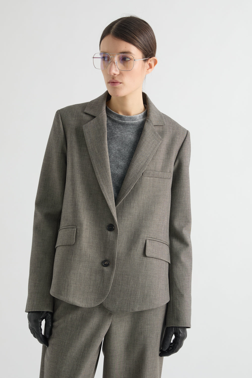 MEIMEIJ – GIACCA BLAZER SARTORIALE CON CINTURINO POSTERIORE