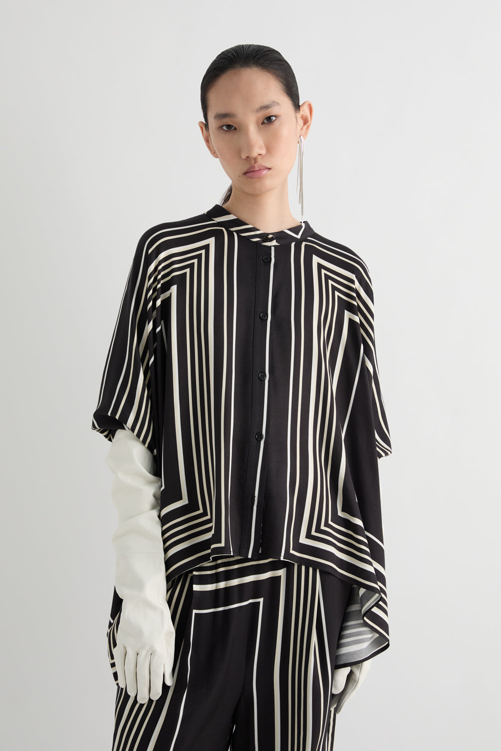 MEIMEIJ – CAMICIA CON STAMPA GEOMETRICA