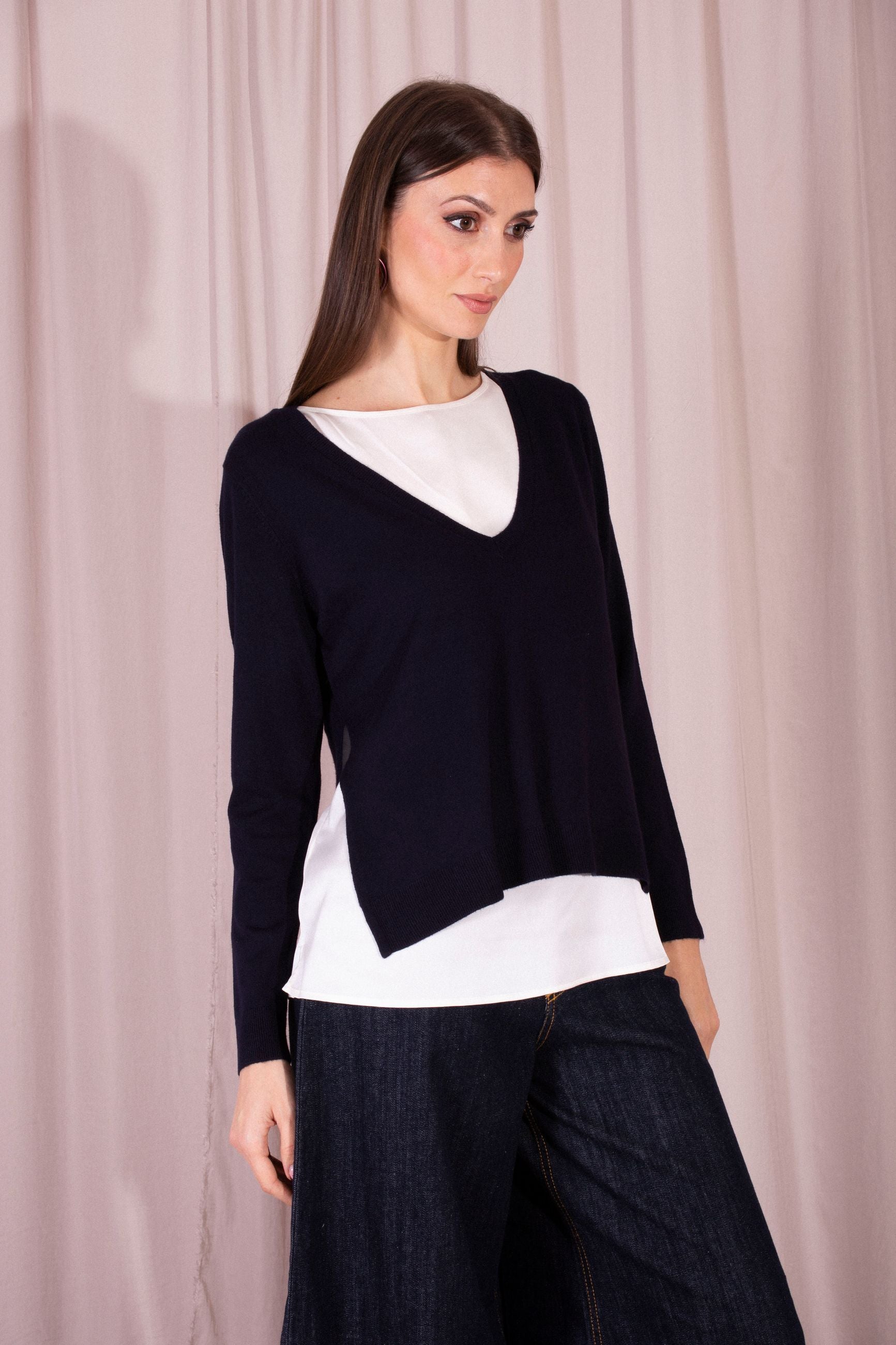 MAIDA MILA MAGLIA CON BLUSA