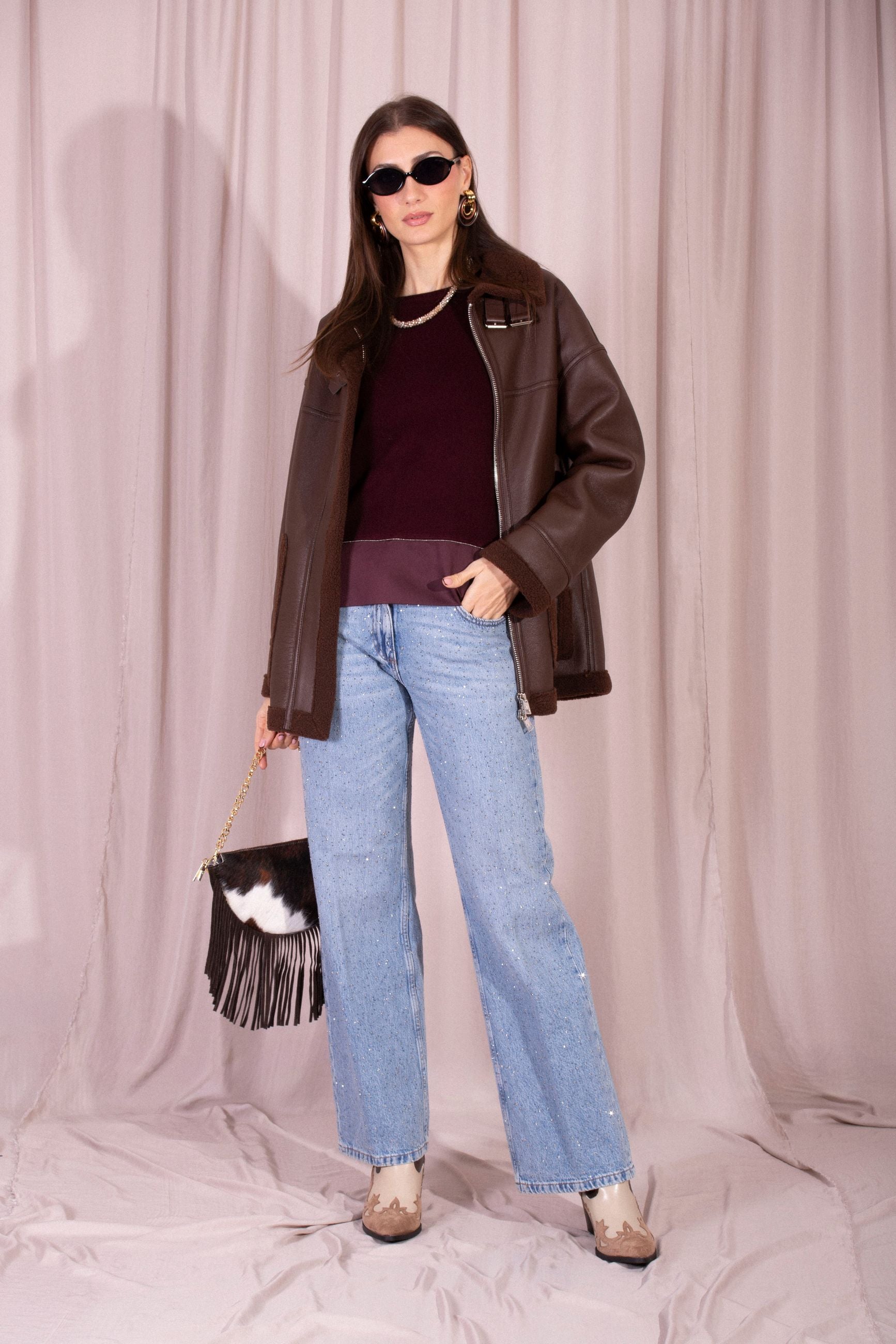 MAIDA MILA MAGLIA CON INSERTI