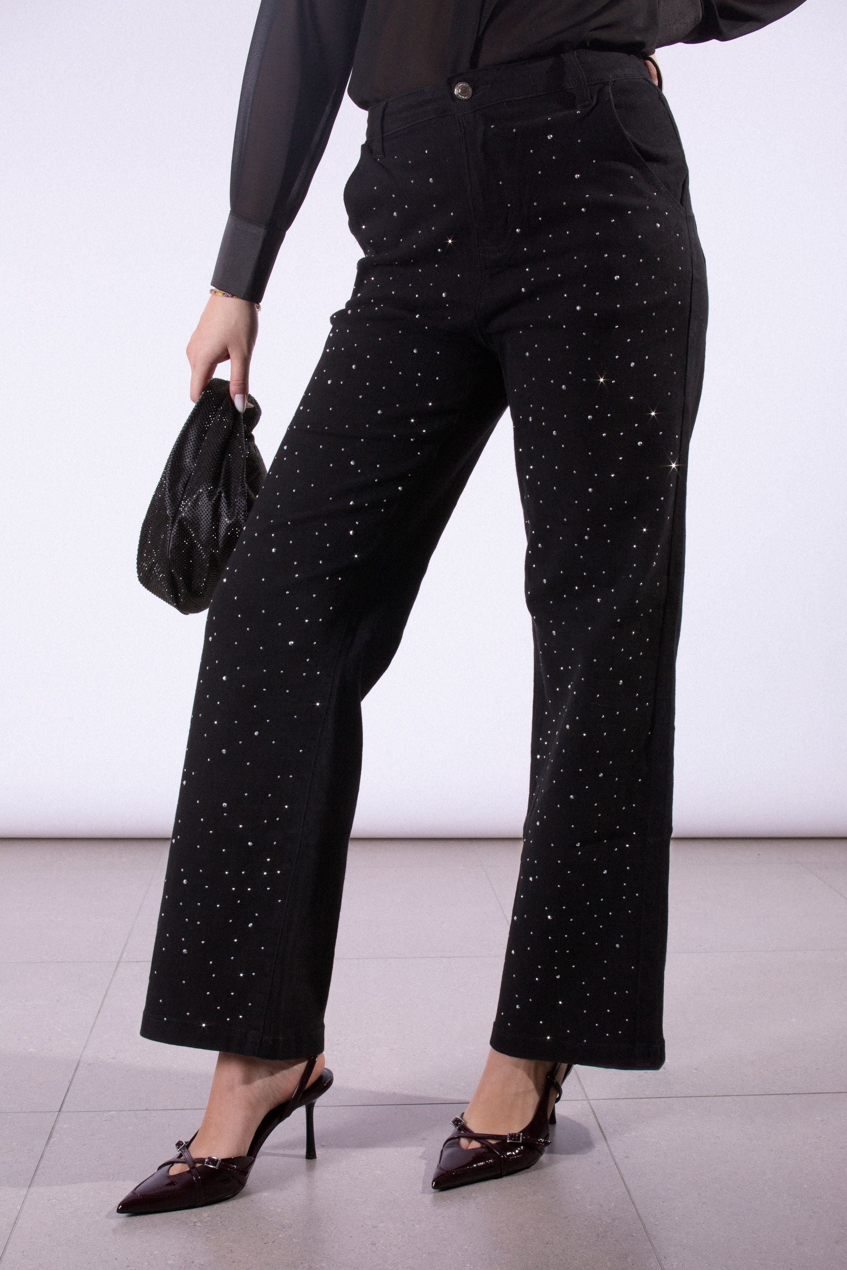 NAMASTÈ PANTALONE STRASS