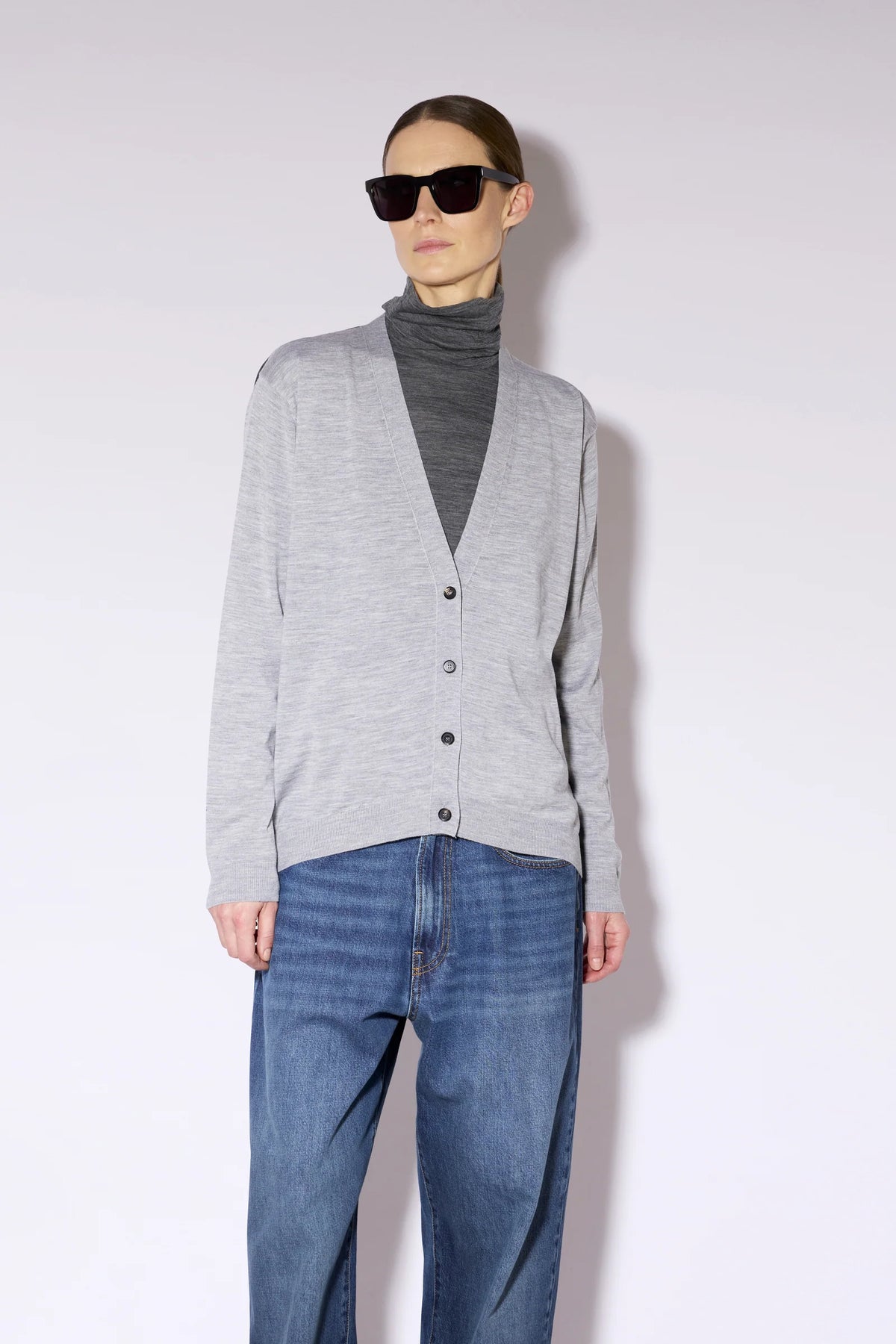 LIVIANA CONTI – CARDIGAN LENA BICOLOR IN LANA MERINO